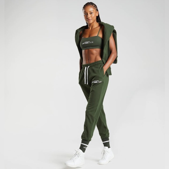 Gymshark Social Club Joggers - Moss Olive - L - Picture 2 of 8